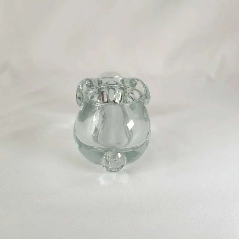 Vintage Indiana Glass Rabbit Votive Candle Holder Bunny Cottagecore Coquette